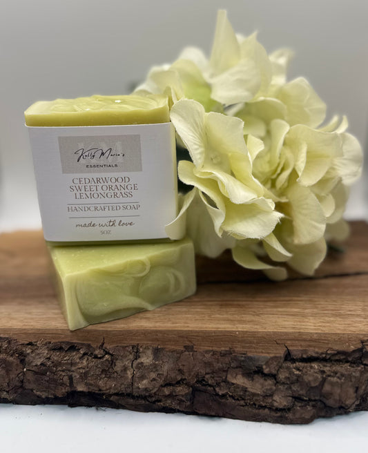 Cedarwood, Sweet Orange, Lemongrass Soap