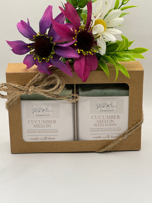 2 Soap gift set Cucumber melon